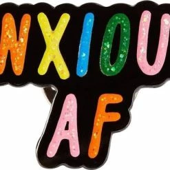 PUNKY PINS Anxious AF | ENAMEL PIN