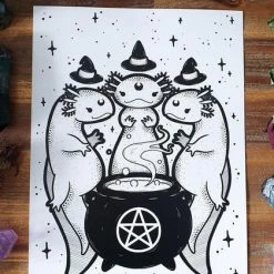 PVMPKIN ART Axolotl Coven | ART PRINT