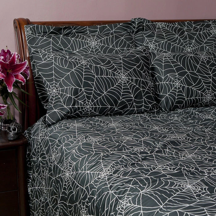 SIN IN LINEN Spider Web | KING SHEET SET - Image 3