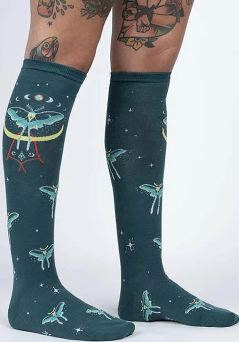 SOCK IT TO ME Mystic Moth | KNEE HIGH SOCKS - Image 2