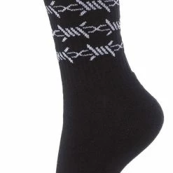 SOURPUSS Barbed Wire | CREW SOCKS