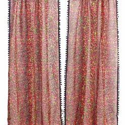 SOURPUSS Pink Leopard | WINDOW CURTAINS*