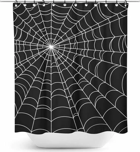 SOURPUSS Spiderweb | SHOWER CURTAIN - Image 2