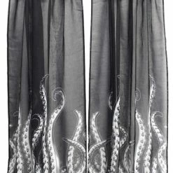SOURPUSS Tentacles [Black/White] | WINDOW CURTAINS