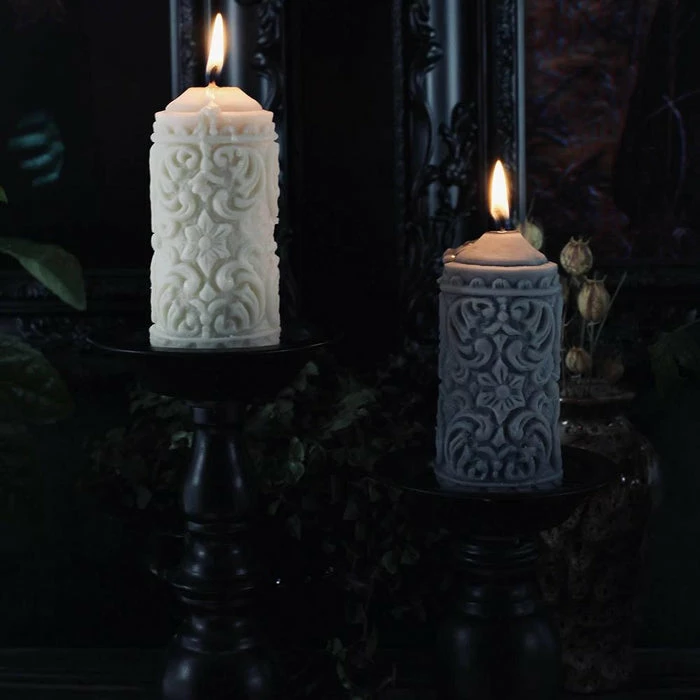 THE BLACKENED TEETH Mildred Gothic Pillar | CANDLE - Image 3