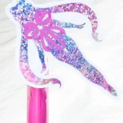 TOKYO SHOJO Magical Transformation Ribbon [Pink Glitter] | VINYL STICKER