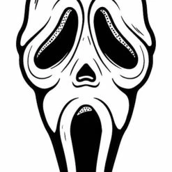 TOO FAST APPAREL Scream Ghost Face Shaped | BEACH TOWEL