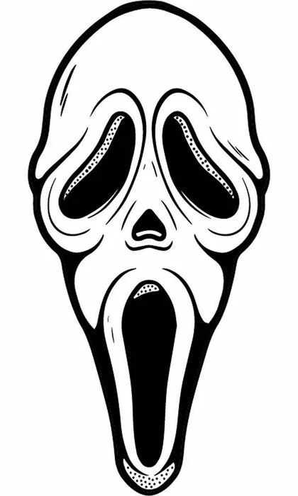 TOO FAST APPAREL Scream Ghost Face Shaped | BEACH TOWEL