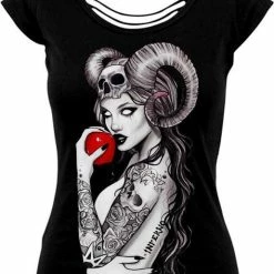 TWISTED Inferno Tattoo Gothic | SLASH BACK T-SHIRT