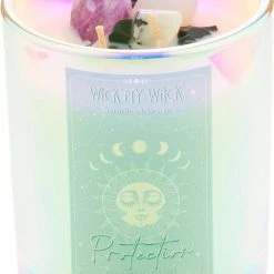 WICK’ETY WACK Manifestation [Protection] | CRYSTAL CANDLE