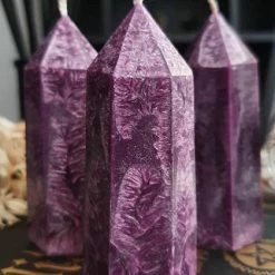 WIXCRAFT CANDLES Crystal Point [Amethyst] | CANDLE SET