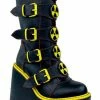 YRU Dune Biohazard [Black/Yellow] | PLATFORM BOOTS*